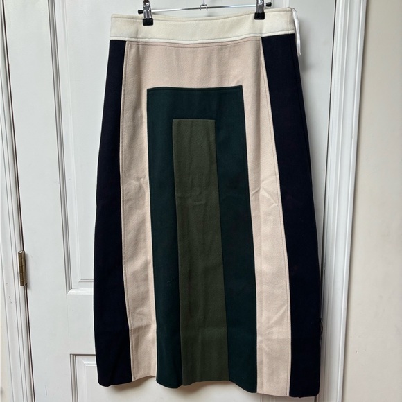 Colorblocked maxi straight skirt - Picture 3 of 5